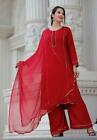 Beautiful Red Rayon Full Stitched Salwar Kameez Suits Traditional Designer Dress