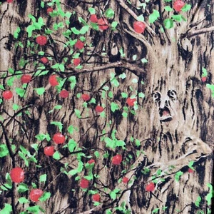 Wizard of Oz Novelty Trees Quilting Fabric ~ Sold By FQ 45cm L x 50cm W ~ BN - Picture 1 of 9