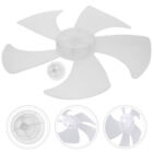 14" Plastic Fan Universal Replacement Part 5 Leaves White
