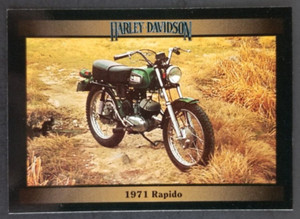 1971 Rapido 1992 Harley Davidson Motorcycle Card #37 (NM)