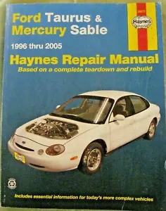 Haynes 36075 Ford Taurus & Mercury Sable 1996-2005 Repair Manual - Picture 1 of 3
