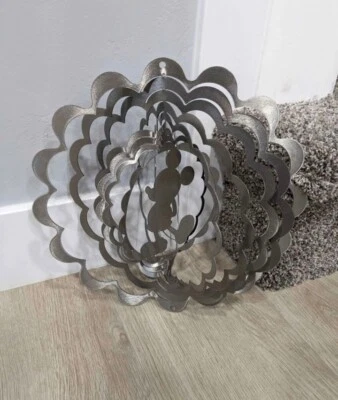 Disney Mickey Mouse Eyecatchers Reflective Windspinners Wind Spinner 12" (Metal) - Image 1 of 4