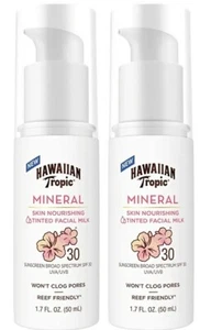 2 PK - HAWAIIAN TROPIC Mineral Piel Nutritiva Tintada Leche Facial 1.7 Fl OZ SPF30 - Imagen 1 de 24