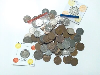 USA Coins 35 Randomly Selected Coins Various Conditions Silver Coin Guaranteed#2 - Image 1 of 4
