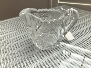 Vintage Large Cut Crystal Creamer - Picture 1 of 5