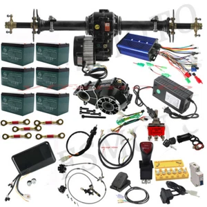 1000W 1500W Differential Motor Hinterachse Kits Reifen für Go Kart E-Bike Mäher Quad - Bild 1 von 141