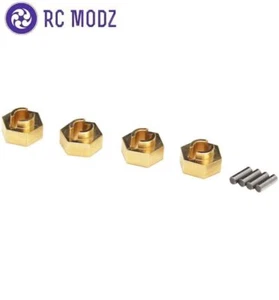 Hot Racing SXTF10H Axial SCX24 Brass Stock Wheels 7mm Hex Hub - Picture 1 of 3