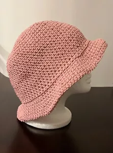 Womens Crocheted Spring Summer Bucket Sun Hat - Picture 1 of 4