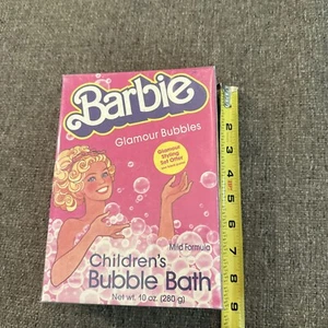 Vintage Rare 1985 Mattel Barbie Glamour Bubbles Bubble Bath Box New Sealed MINT - Picture 1 of 10