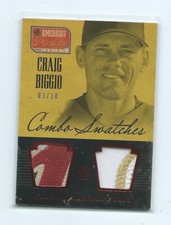 2013 America's Pastime-Craig Biggio 5 color dual patch 03/10-Houston Astros