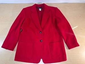 Blazer Rojo Mezcla Lana, Chaqueta, Lana, Nylon Cachemira De Colección Bianca NyGard Blazer - Imagen 1 de 15