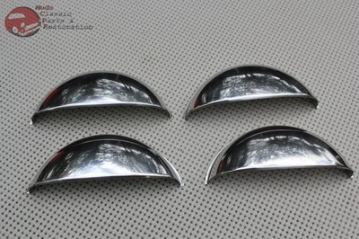 Custom Headlight Lamp Bulb Covers Shields 5" Stick Out Pop Up Raised Half Moons - Image 1 of 4