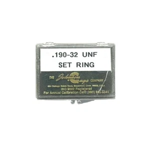 JOHNSON GAGE .190-32 UNF GO PD .1697 SET RING - Picture 1 of 2