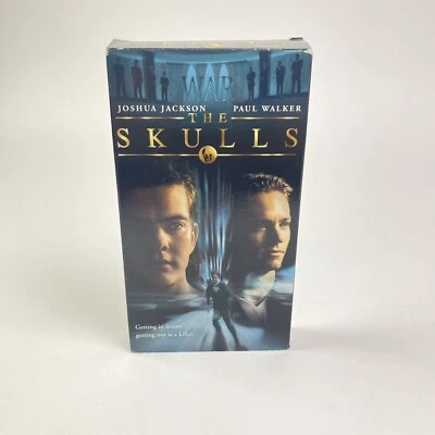 The Skulls VHS 2001 Horror Thriller Paul Walker Joshua Jackson Hill Harper - Imagem 1 de 4