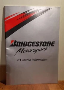Seltene 1997 Bridgestone Reifen Tires Motorsport F1 Medieninformation Broschüre - Bild 1 von 6
