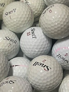 100 pelotas de golf Snell Mix blancas usadas - grado 2A AA Shag práctica Hit-A-Way - Imagen 1 de 4
