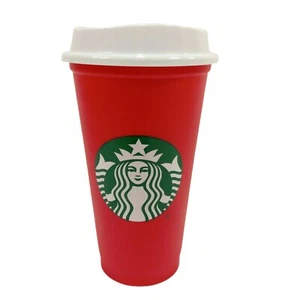 Starbucks Red Holiday Tumbler 2013 Limited Edition Reusable Plastic Cup 16 oz. - Bild 1 von 4