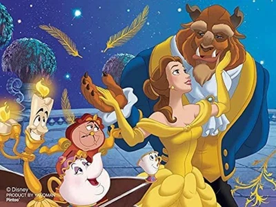 Jigsaw Puzzle BEAUTY AND THE BEAST Petite Paris 150 pieces sparkling true love - Image 1 of 3