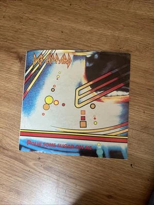 Def Leppard, Pour Some Sugar on Me/Ring of Fire 45 Vinyl Record NM - Image 1 of 4