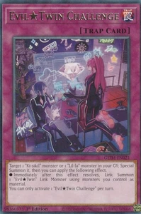 B334 YUGIOH TRAP CARD EVIL*TWIN CHALLENGE GEIM-EN021 - Picture 1 of 1
