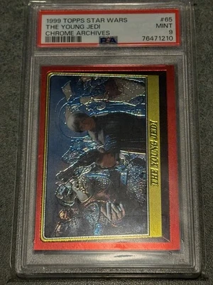 1999 Topps Chrome Archive The Young Jedi PSA 9 Luke Skywalker - Image 1 of 4