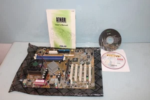 ASUS A7N8X ATX Motherboard Socket with Cyberlink Power DVD & Abit KTt-1.30m - Afbeelding 1 van 7