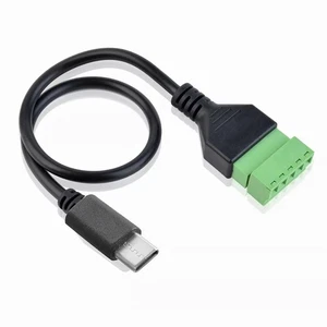 M09 USB Typ-C auf 5polig Schraubklemme Block Connector Kabel Adapter 60cm PC DIY - Picture 1 of 9