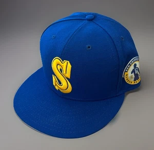 Retro Seattle Mariners Ken Griffey Jr Number Retirement 24 New Era Hat Cap 7 3/8 - Picture 1 of 10