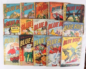 Blue Bolt Featuring Dick Cole, Lot of 15, 1943 to 1948, 1.5 FR/GD to 5.0 VG/FN - Bild 1 von 20