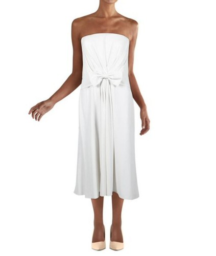 OFF WHITE Abito donna Lauren Ralph Lauren 253837588001 SU21 2 E off bianco taglia 8 $245