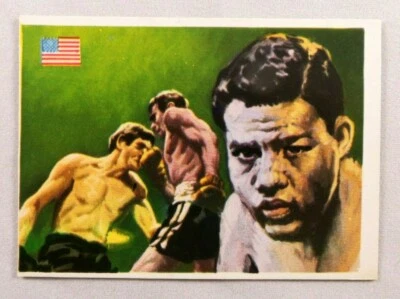 JOE LOUIS 1979 QUELCOM ASES MUNDIALES DEL DEPORTE CARD SPAIN - Image 1 of 2