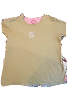 Life Is Good Shirt Adult Ladies Medium Green shopping Cart This Is How I Roll  - Picture 1 of 5