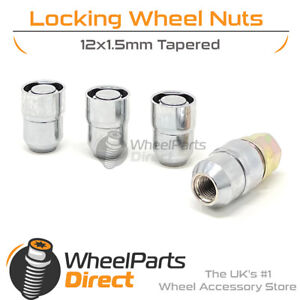 Premium 12x1.5 Lock Nuts for Toyota Hilux 4WD [Mk6] 97-05 on Aftermarket Wheels