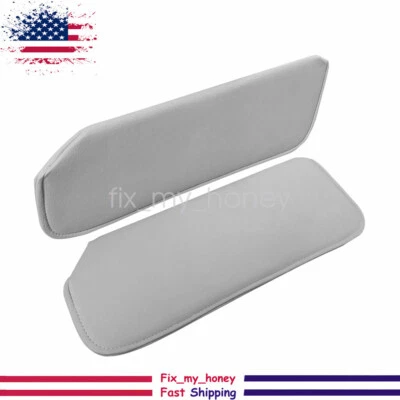 For 1988-1998 Chevy GMC Truck Suburban Silverado Sun Visor Light Grey Cloth Pair Foto 1 de 4