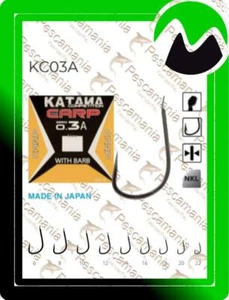 Maver hook katana carp 03 A nichel - flat - barbed - Photo 1/1