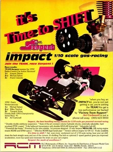 Team Serpent RC Car 1:10 Scale Print Ad Wall Decor RCM Desoto 1992 RCCA Champion - Picture 1 of 1