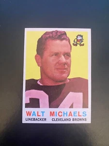 1959 Topps Football #26 ¡¡Walt Michaels!! (N) ¡ENVÍO DE $1!! - Imagen 1 de 2