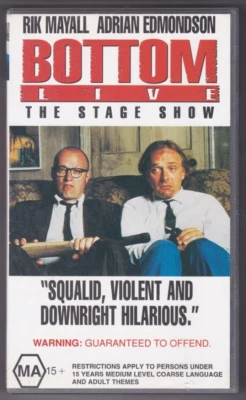 Bottom - Live - VHS Tape (Rik Mayall  & Adrian Edmondson) - Image 1 of 2