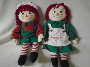 Vintage 1998 24" Snowden Raggedy Ann & Andy Plush Dolls - NWOT - Picture 1 of 11