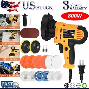 800w Electric Car Power Polisher Buffer Polishing Sander Kit Waxing Machine Tool - Picture 1 of 15