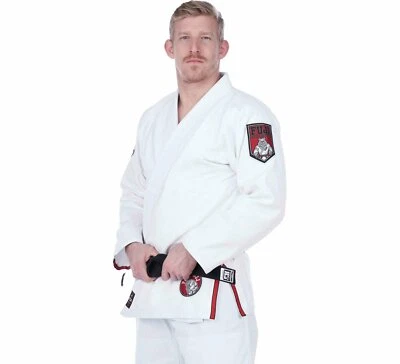 Fuji Limited Edition Bull Dog Mens Brazilian Jiu Jitsu Gi JiuJitsu BJJ - White - Image 1 of 4