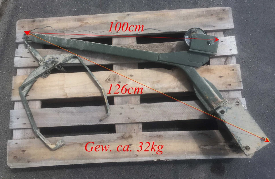 Hilfskran 350kg Traglast für FUG Steinbock Geländestapler 2,5 Y4 Allrad Stapler - Bild 1 von 4