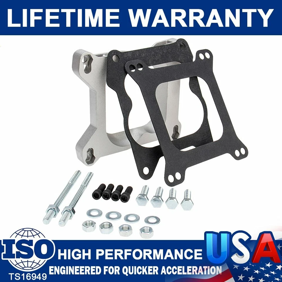 Kit adaptador carburador Square Bore1932 aleación colector de 4 barriles a 4 barriles Foto 1 de 4