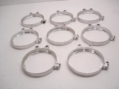 8 NASCAR BILLET ALUMINUM 5.25" FIREBOTTLE BOTTOM MOUNTING BRACKETS SAFECRAFT - Image 1 of 4