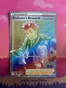 Pokemon Card Professor's Research 084/078 Secret Rainbow Rare Pokemon Go NM