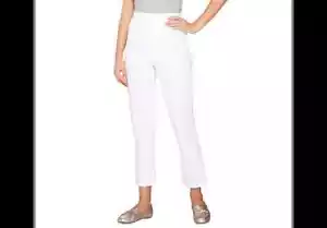 Liz Claiborne New York Hepburn Ponte Knit Slim Leg Ankle Pant NWOT 14 QVC $52 - Picture 1 of 1
