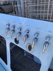 Vtg Chambers Stove Range Chrome Parts