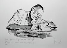 Berndt Portrait handsigniert  Unikat Ernest Hemingway