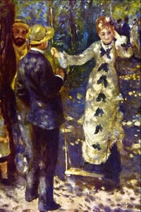 The Swing by Pierre-Auguste Renoir Giclee Fine Art Print Repro on Canvas - Picture 1 of 1