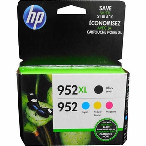 HP N9K28AN (952) Combo Black XL Tri Color Ink Cartridge OEM - Picture 1 of 1